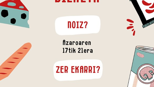 ArrigorriagaBHI's tweet photo. Arrigorriagako institutuko 4.mailako ikasleak, urtero bezala, komunitaterako irakasgaian Bizkaiko Elikagai Bankuarekin batera janari bilketa egingo dute datorren astean institutuan. Aurkezpenak eta kartelak egin dituzte eta hemen ikus ditzakezue.
Animatu eta parte hartu zu ere! https://t.co/FdRQhDSw5l