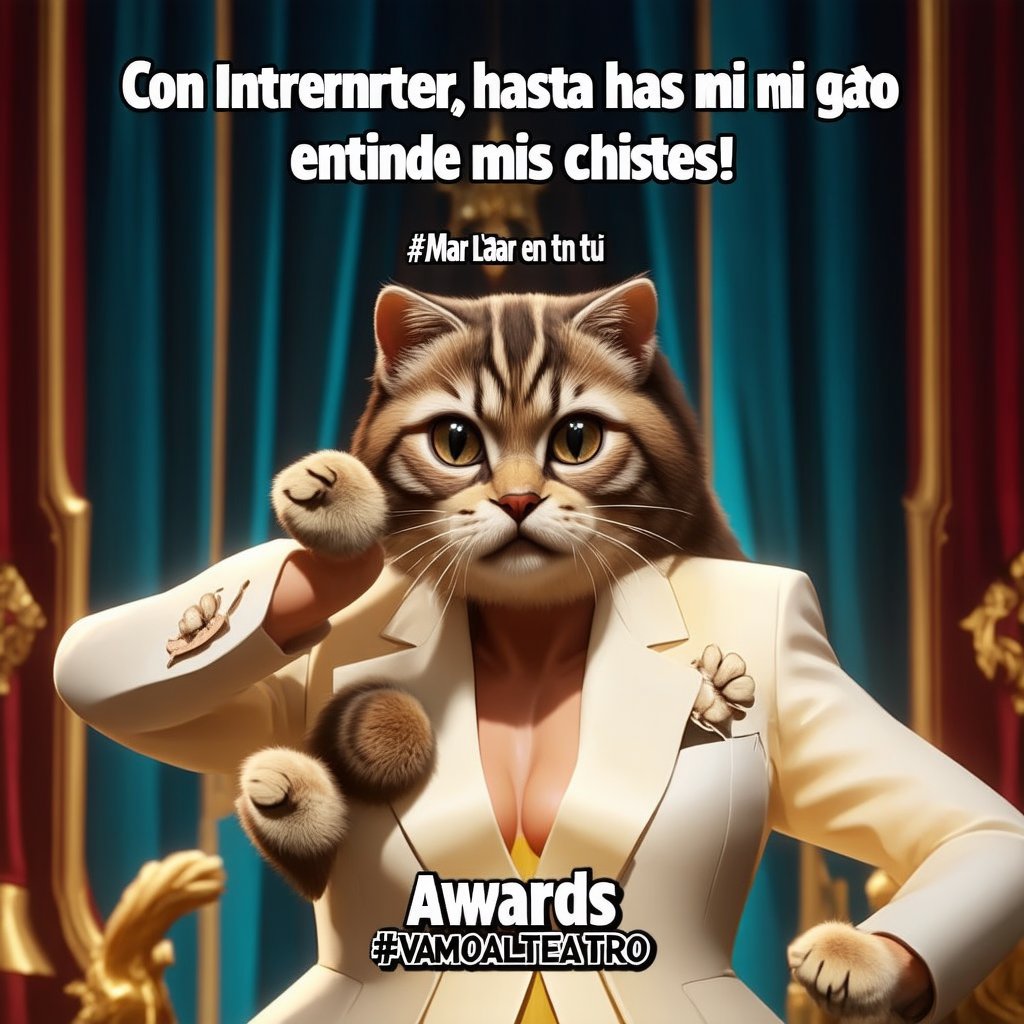 interpreterapp's tweet image. ¡Con Interpreter, hasta mi gato entiende mis chistes! #MAR LARA EN TÚ AWARDS #VamosAlTeatro #InterpreterApp  shorturl.at/HtEt2
