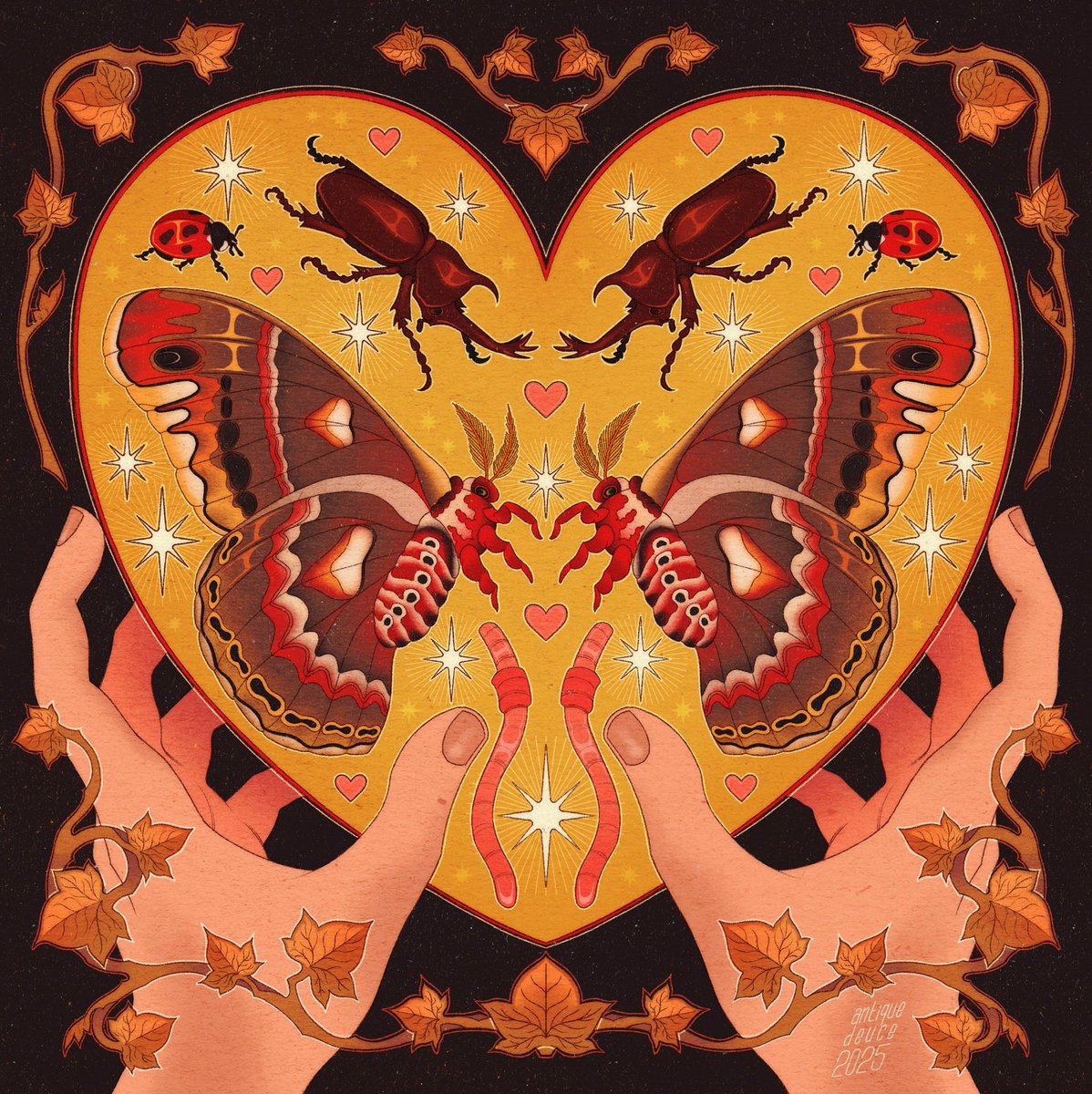 antiquedeuce's tweet image. I would still love you if you were any kind of bug 🧡