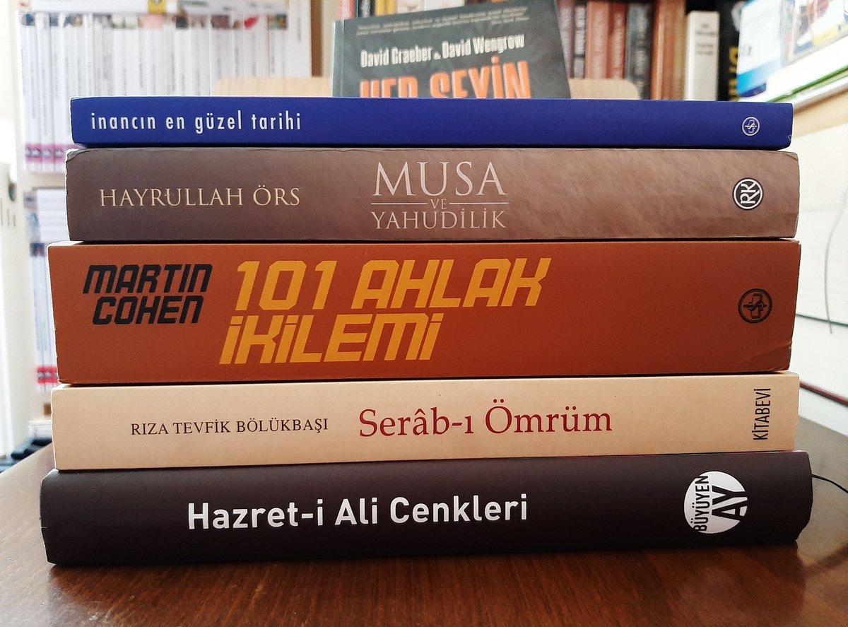 Bugün kitaplığıma katılanlar.