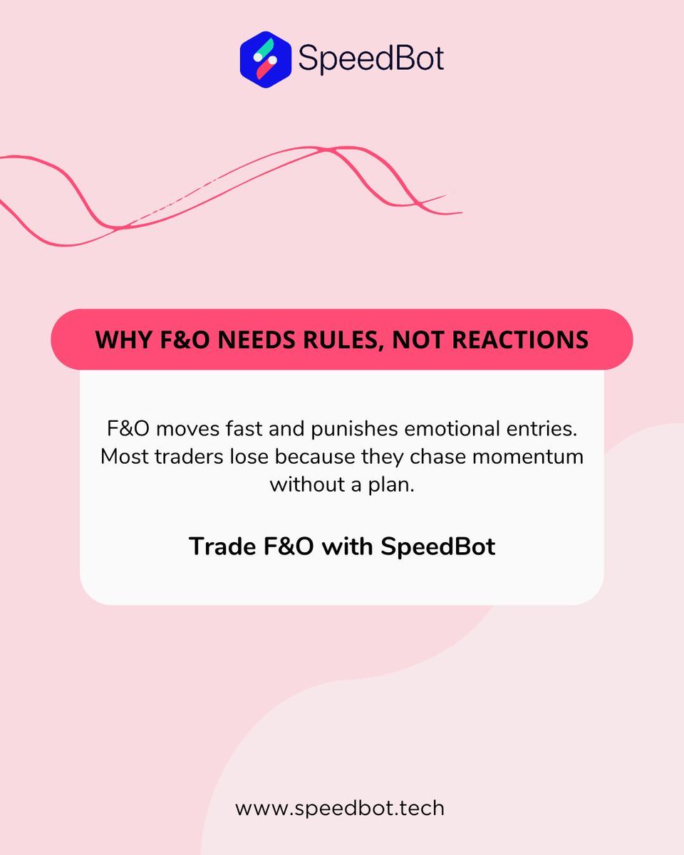 SpeedbotT's tweet image. F&amp;amp;O becomes simpler when your actions follow a defined system. 
.
.
#stockmarketsindia #StocksInFocus #StocksToWatch #sharemarket #OptionsTrading #optionbuying #banknifty #IPOs #INTRADAY #money #Reliance #NBCC #Crudeoil #speedbot