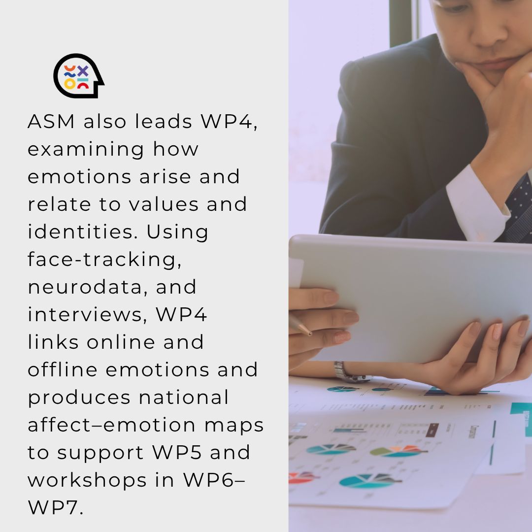 encodemotion's tweet image. Partner Spotlight ⭐
Meet ASM Research Solutions and Strategies, coordinator of ENCODE!

ASM leads project management and conducts biometric + emotional analytics research to understand how citizens react to political content. 

#ENCODE #HorizonEurope #ASMResearch #Emotion