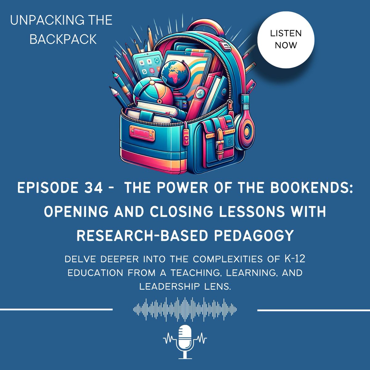E_Sheninger's tweet image. The Power of the Bookends: Opening and Closing Lessons with Research-Based Pedagogy  open.spotify.com/episode/7DEmJy… #ukedchat #aussieED #globaled #intled #edchatMENA #edchatNZ #africaED #808educate #edchat #edutwitter