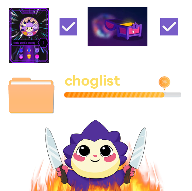 0x_PingPing's tweet image. i am once again asking for your most honest / brutal opinion why you think deserved to get choglist

anyway for Chog Mystery Chests and Chog Pass holders go to portal.chog.xyz
make sure connect with wallet that holds the NFT