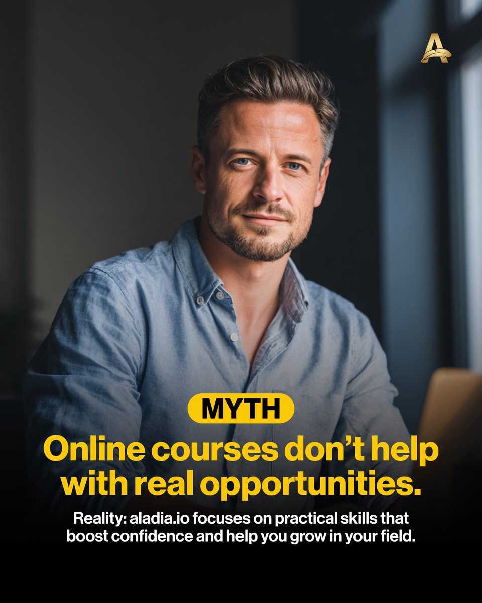 Aladiacorp's tweet image. Your career won’t wait for you to “feel ready.”

Learn real, practical skills on Aladia and get the confidence to move now, not later.

Explore New Courses:
aladia.io/join-today

#Learn #upskill #ELearning #OnlineCourses