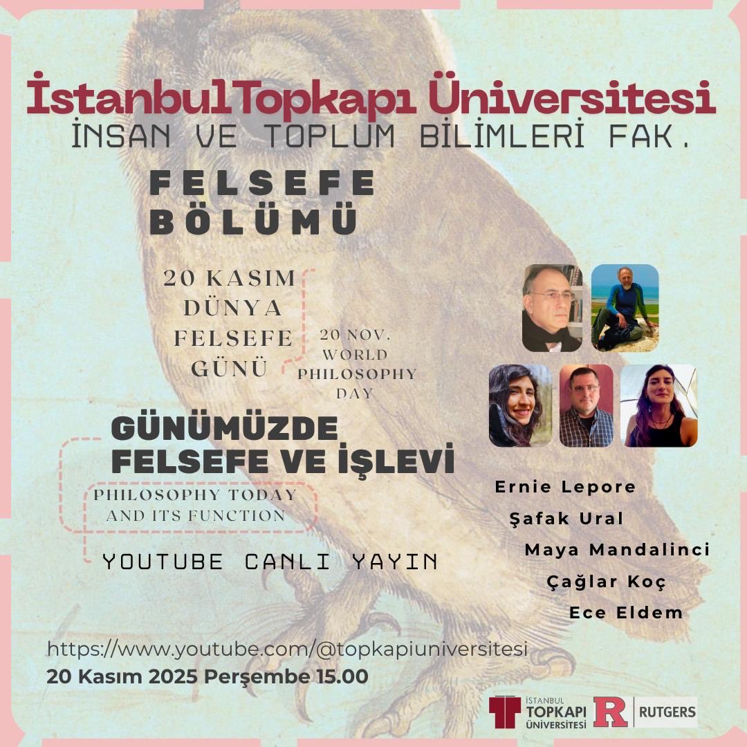 İstanbul Topkapı Üniversitesi Felsefe Bölümü tweet media