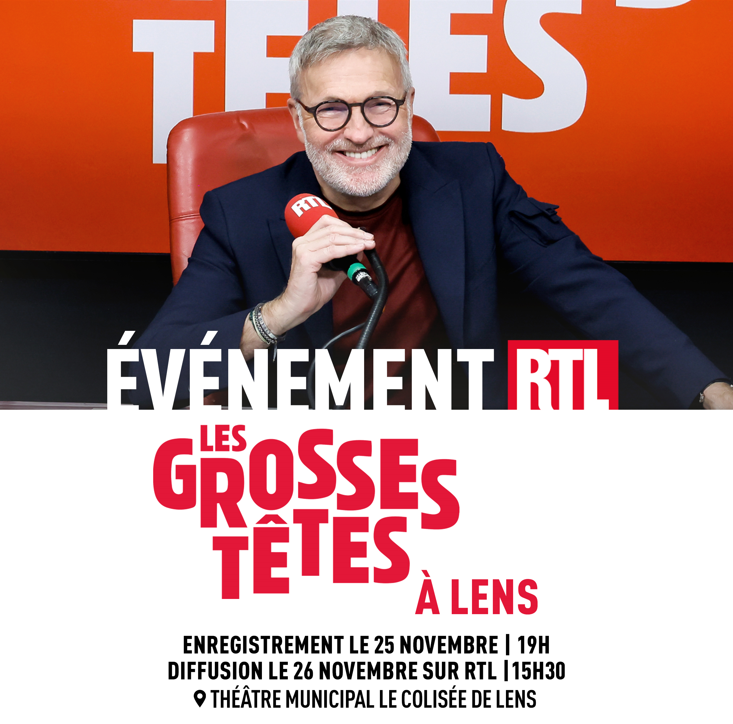 RTL_presse's tweet image. 🔴 ÉVÉNEMENT RTL : Les @GrossesTetesRTL à Lens
🗓️ Ce 25 novembre à 19h
📍 Le Colisée de Lens
👥 Aux côtés de @ruquierofficiel : Laurent Baffie, Constance, @flogazan, Jeanfi Janssens, @SylvieTellier et @MarcAntoineLB 
📻 Diffusé le 26 novembre à 15h30 sur @RTLFrance