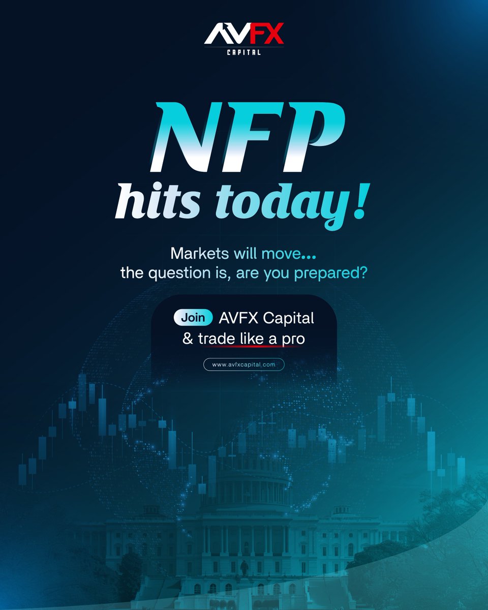 Avfxcapitals's tweet photo. Market momentum starts today with NFP.
Join AVFX Capital and trade with precision.

Start your smart trading journey with AVFX Capital today. 🚀
https://t.co/RUNBWfDufD

#AVFXCapital #ForexMadeSimple #TradeWithConfidence #EveryPipCounts https://t.co/zfMZO0m3Av