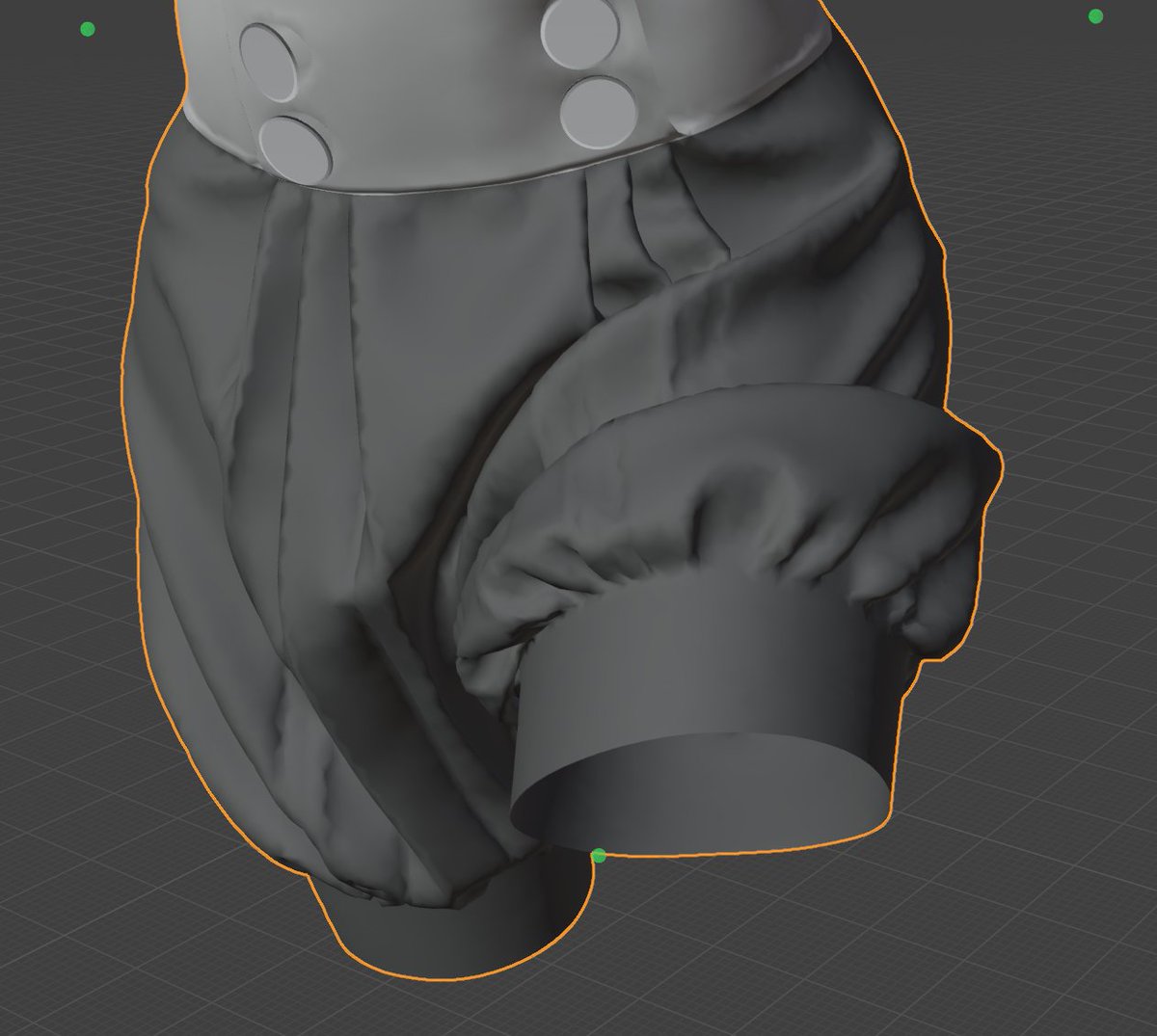 女性的な動きをし過ぎていて断念しました。ジャケットは当初ハッピの様なイメージだったのですがゼンゼロの世界観的にもっと素材感の強いデザインにしたくて変更皺のリアリティを一段上げたくてマーベラスデザインでモデルを用意してからそれを変形したり写真混ぜたりしながら描きました今回殆ど写真か 