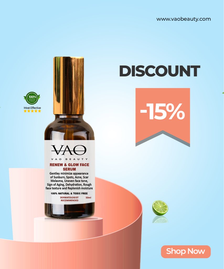 vaobeauty's tweet image. 15% discount.
 #NoNonsenseSkincare 
#MultitaskingSerum 
#WhatWorks 
#SkincareSimplified 
#HonestBeauty 
#AntiAging