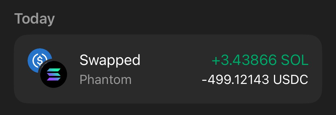 “I’ll take every dip of the Sol, if you want me too”