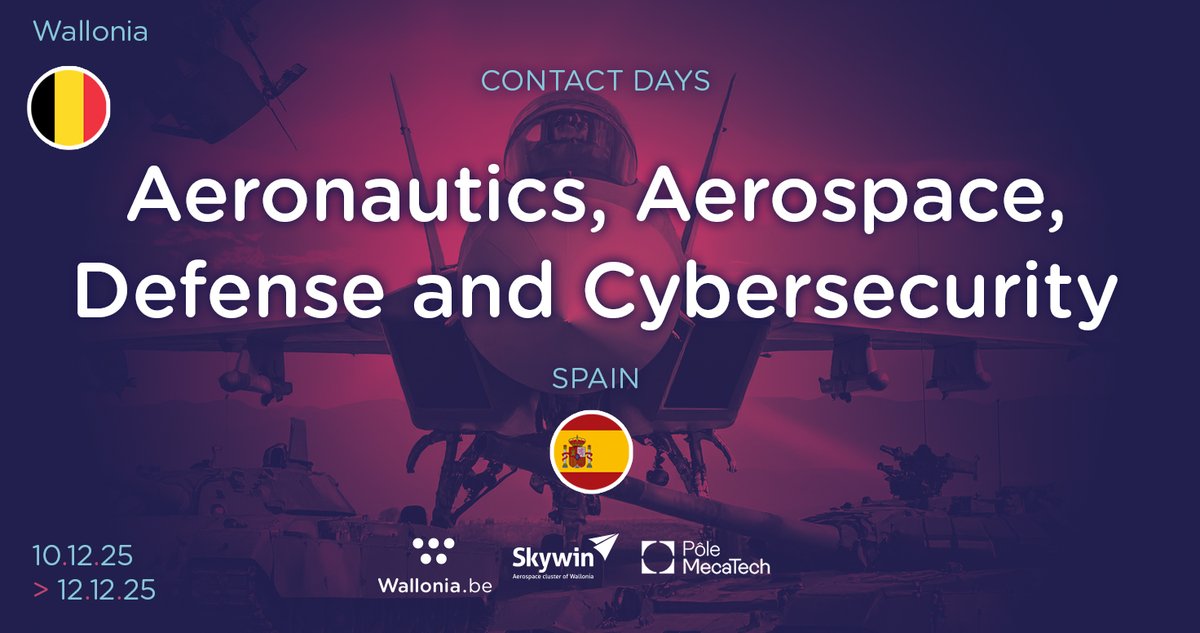 EENGalacteaplus's tweet image. 🇪🇸 🇧🇪 Jornada de networking reservada para los actores clave valones y españoles de los sectores aeronáutico, aeroespacial y de defensa.
📆10-12 de diciembre de 2025 
#EENCanHelp 
@WalloniaBe @trade_andalucia @madrimasd 
galacteaplus.es/servicios/deta…