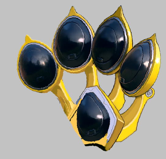 3D入ってます 特に形になってきたと思ったのが腕輪の部分と手のメカでそれぞれ描画をモデリングするという手法(腕輪とズボンの装飾)とクリスタ上に3Dモデル置いてそれを組み合わせて形を作る(メカと靴)みたいな方法で形状を作ってます この辺はその内詳しく解説していけたらなーとは思ってます