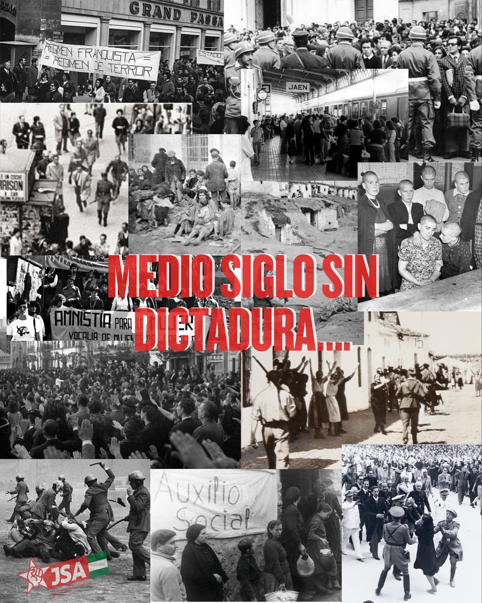 JSAndalucia's tweet image. 50 años construyendo democracia, memoria, derechos, voz y voto. 

El fascismo no volverá. La memoria no se borra.
La democracia es fuerza y futuro. ✊🏻🌹

#MemoriaHistórica #Antifascismo #JusticiaSocial #Andalucía #JSA