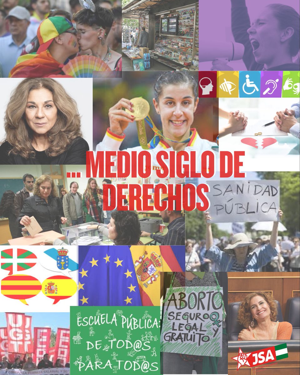 JSAndalucia's tweet image. 50 años construyendo democracia, memoria, derechos, voz y voto. 

El fascismo no volverá. La memoria no se borra.
La democracia es fuerza y futuro. ✊🏻🌹

#MemoriaHistórica #Antifascismo #JusticiaSocial #Andalucía #JSA