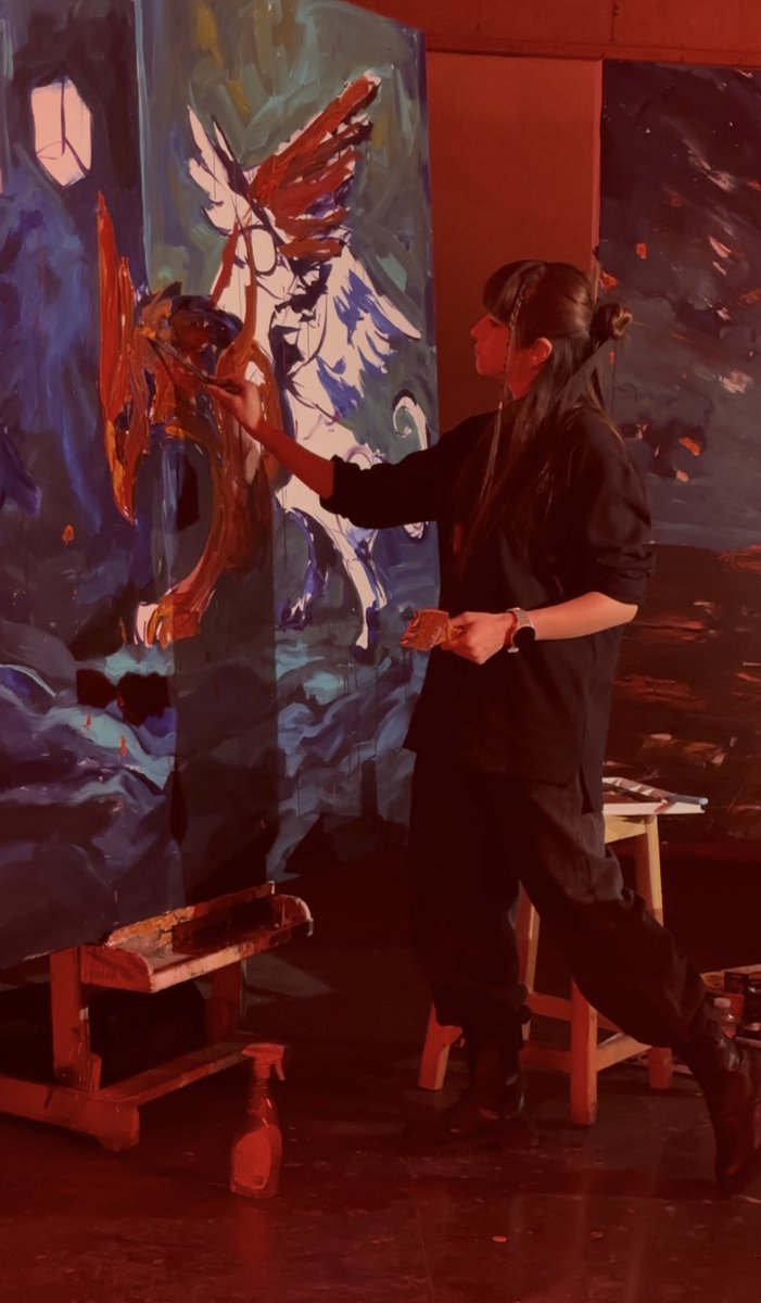 Sepidehfallah_'s tweet photo. Live Painting Performance at the University of Tehran
On the Occasion of Tehran Design Week
Artist: Sepideh Fallah
Curator: Sima Ahvaz
Concept: Iranian Civilizations
#Tehran_design_week #live_painting https://t.co/W7YzTNO27F