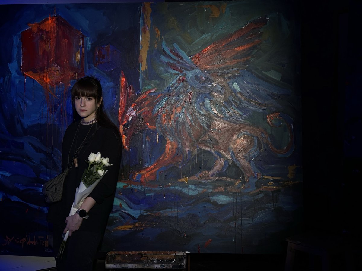 Sepidehfallah_'s tweet photo. Live Painting Performance at the University of Tehran
On the Occasion of Tehran Design Week
Artist: Sepideh Fallah
Curator: Sima Ahvaz
Concept: Iranian Civilizations
#Tehran_design_week #live_painting https://t.co/W7YzTNO27F