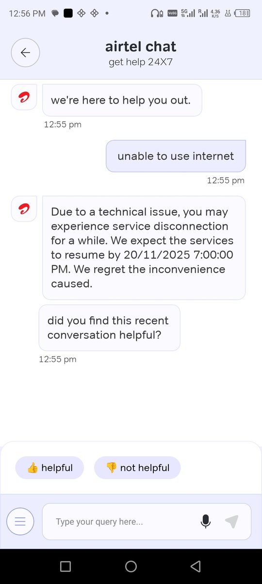 canikhilkr's tweet photo. @Airtel_Presence Kindly refund Fees for the service all the 15 days during you were regretted the inconvenience of this month https://t.co/Q4GtoKH0Nu