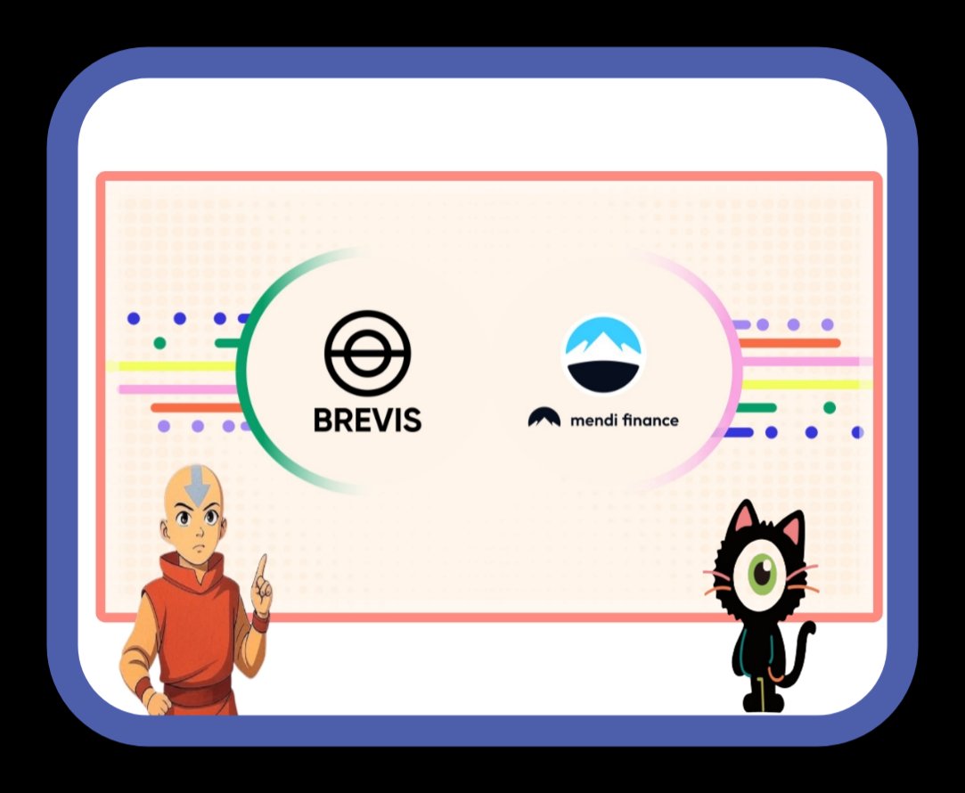 web3_bender's tweet image. brevis_zk and mendi finance 

@brevis_zk, a zero-knowledge infrastructure provider, has partnered with mendi finance (soon rebranding to malda), a defi lending protocol on the linea blockchain, to launch pioneering intelligent lending solutions. 

this collaboration integrates…
