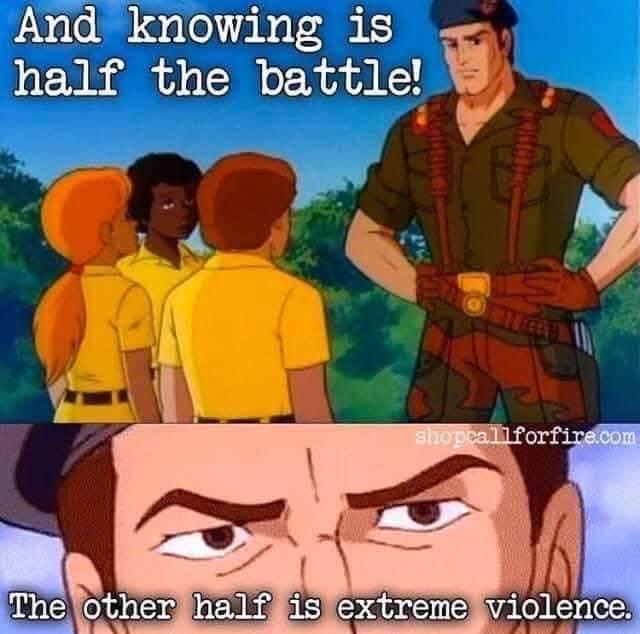 mosttweeters333's tweet image. Violence is NEVER the answer. It&apos;s the solution. I&apos;m a problem solver. You&apos;re welcome.