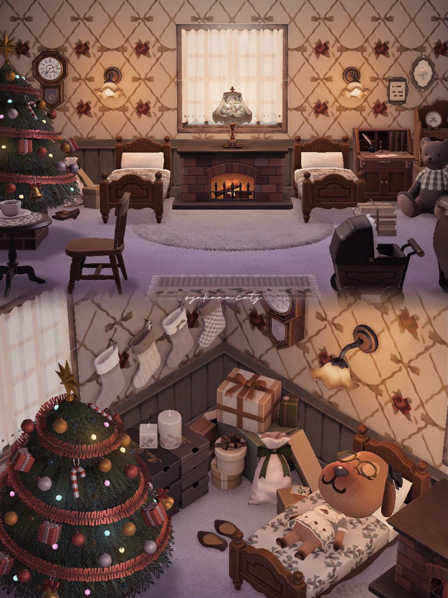 osakana___cats's tweet photo. クリスマスカラーにリメイク🥀🪵🧵

#あつ森 #あつ森レイアウト
#マイデザイン #acnh #AnimalCrossing https://t.co/xYUx4jCeYs