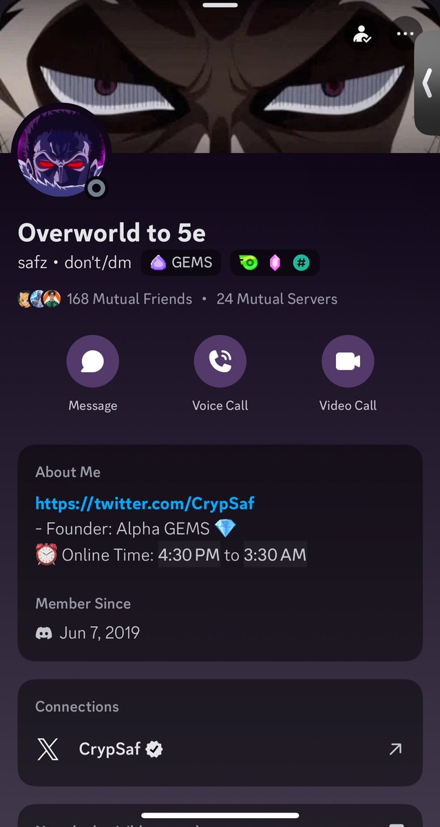 It would be crazy good if <a href="/discord/">Discord</a> can add “Mutual Groups” like friends and server in any update 

would literally be big time saver for short term memory ppl like me
