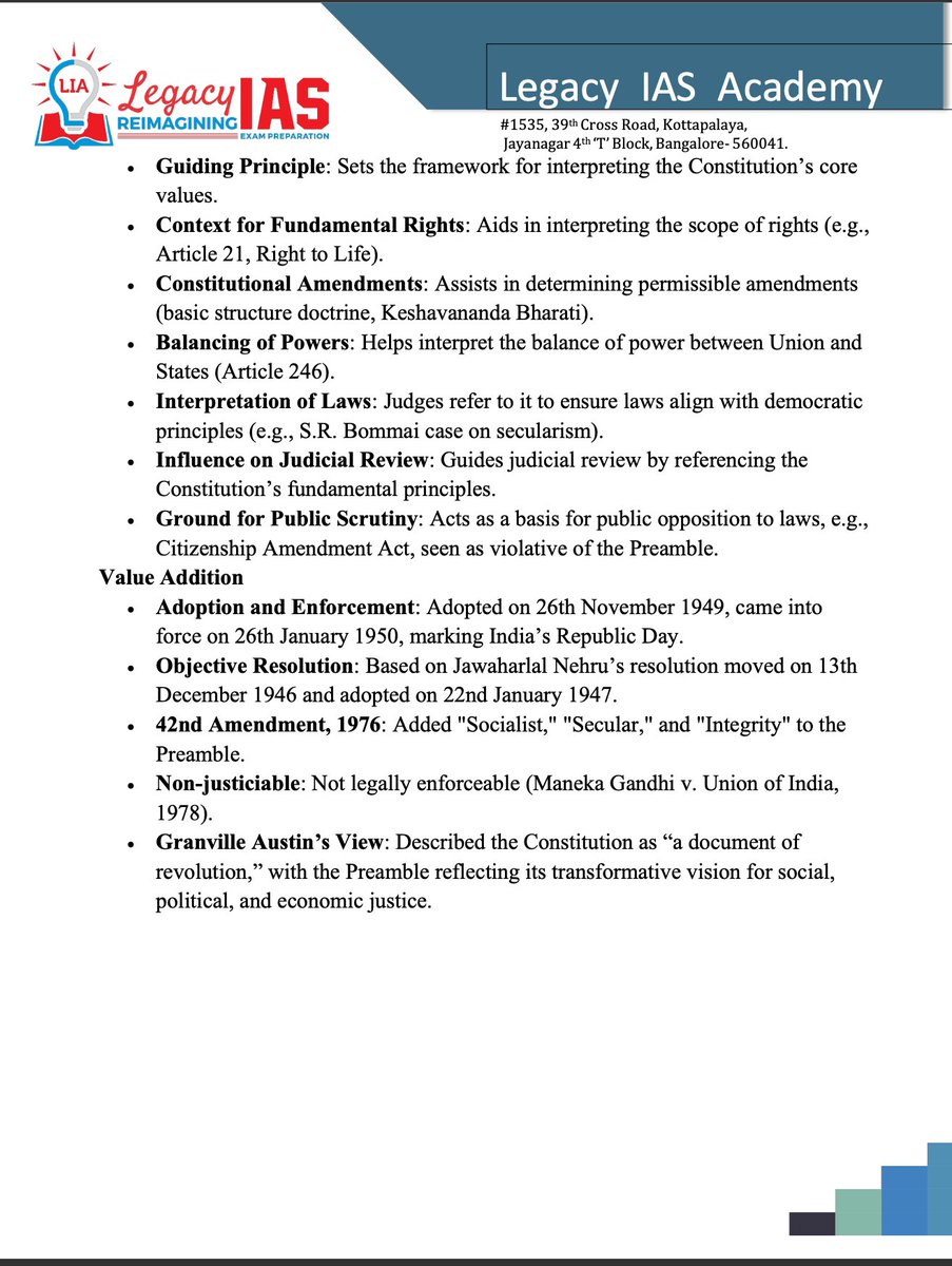 prisha0602's tweet image. Democratic Importance of Preamble

#AnswerWriting