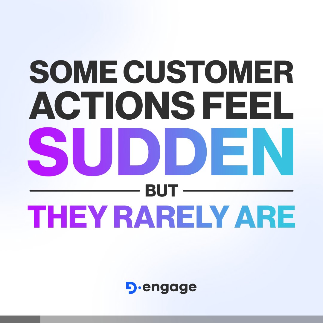 DengageGlobal's tweet image. Customer actions aren’t random, they’re predictable.
🔮 Predictive analytics helps you see buys, churn or uninstalls before they happen. With D·engage, you act at the right moment for the right user.
🔗 Full post on LinkedIn: linkedin.com/feed/update/ur…

#PredictiveAnalytics #MarTech