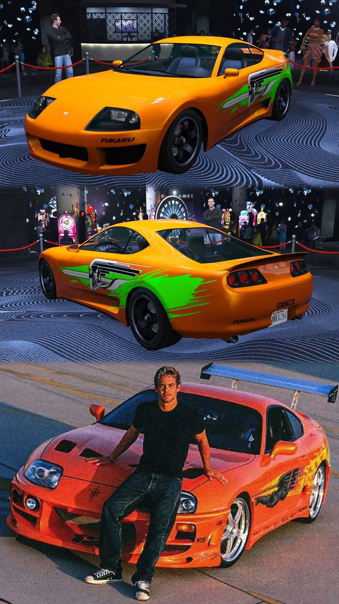 PaivaOto's tweet image. It&apos;s November and @RockstarGames is making this legendary car available to redeem at the casino! 

&quot;I owe you a 10-second car&quot;

#GTAOnline #RockstarGames #PaulWalker🕊️ #rideordie #fastandfurious