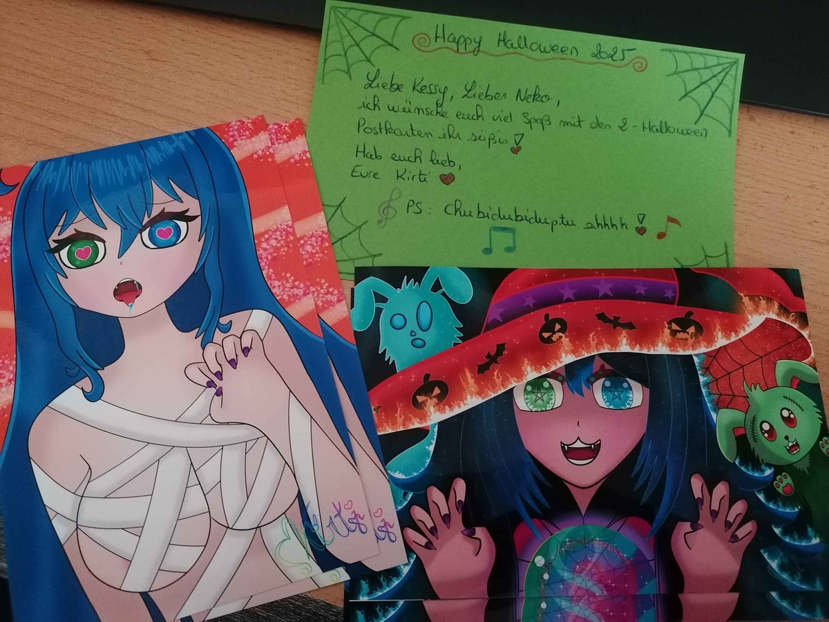 Danke für die Postkaten an <a href="/NekoKittenVT/">NekoKittenVT</a> und mich. Danke <a href="/kirtiriasan_VT/">Kirtiriasan | Gnom Hasen Vtuber | Debüt 1%</a> Schubidubidubdub ahhh 😉♥️