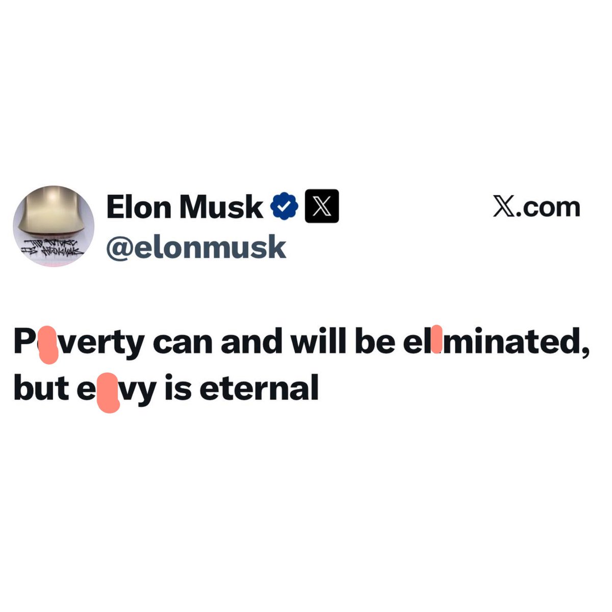 instablog9ja's tweet image. “P%verty can be el+minated, but e#vy is eternal” — Billionaire Elon Musk says