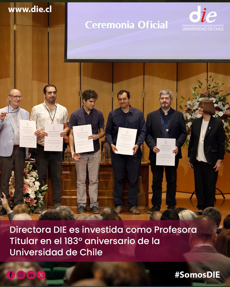 Felicitamos a nuestra directora, profesora Claudia Rahmann 👉 die.cl