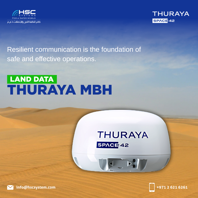 HSCSystem's tweet image. The Thuraya MBH terminal keeps teams connected in extreme conditions — rugged, reliable, and mission-ready.

#HSCS
#forasaferworld #uae #abudhabi #dubai #digitaltransformation
#Thuraya  #ThurayaMBH 
#ReliableConnectivity #RuggedTech #MissionCritical
#ملتزمون_ياوطن
#نتصدر_المشهد