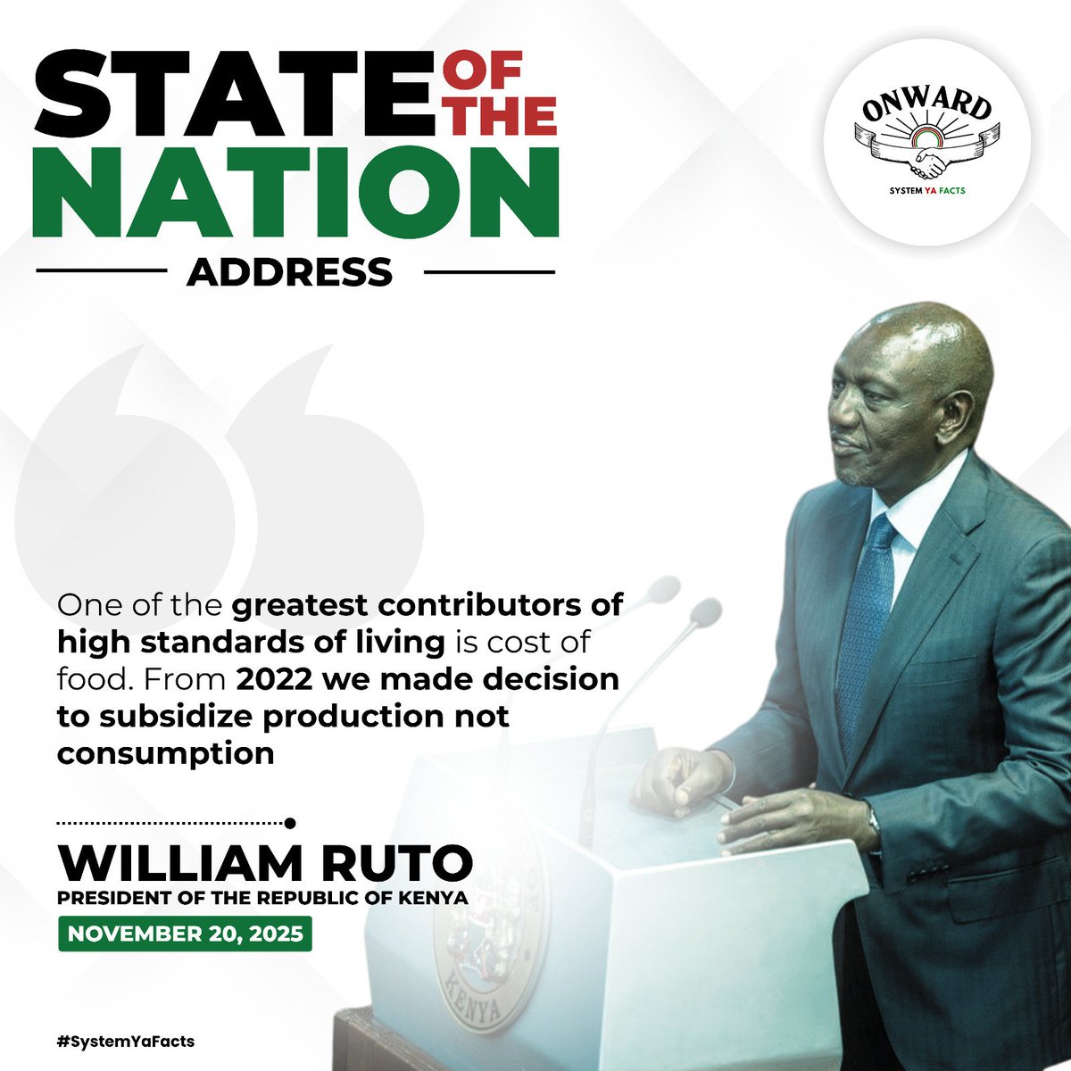 NaiBlogger's tweet image. Subsidising food production, not just consumption, is a game changer for keeping food prices affordable, ensuring more Kenyans can enjoy a higher standard of living. #SONA2025 It Can Be Done #DeliveringThePlan