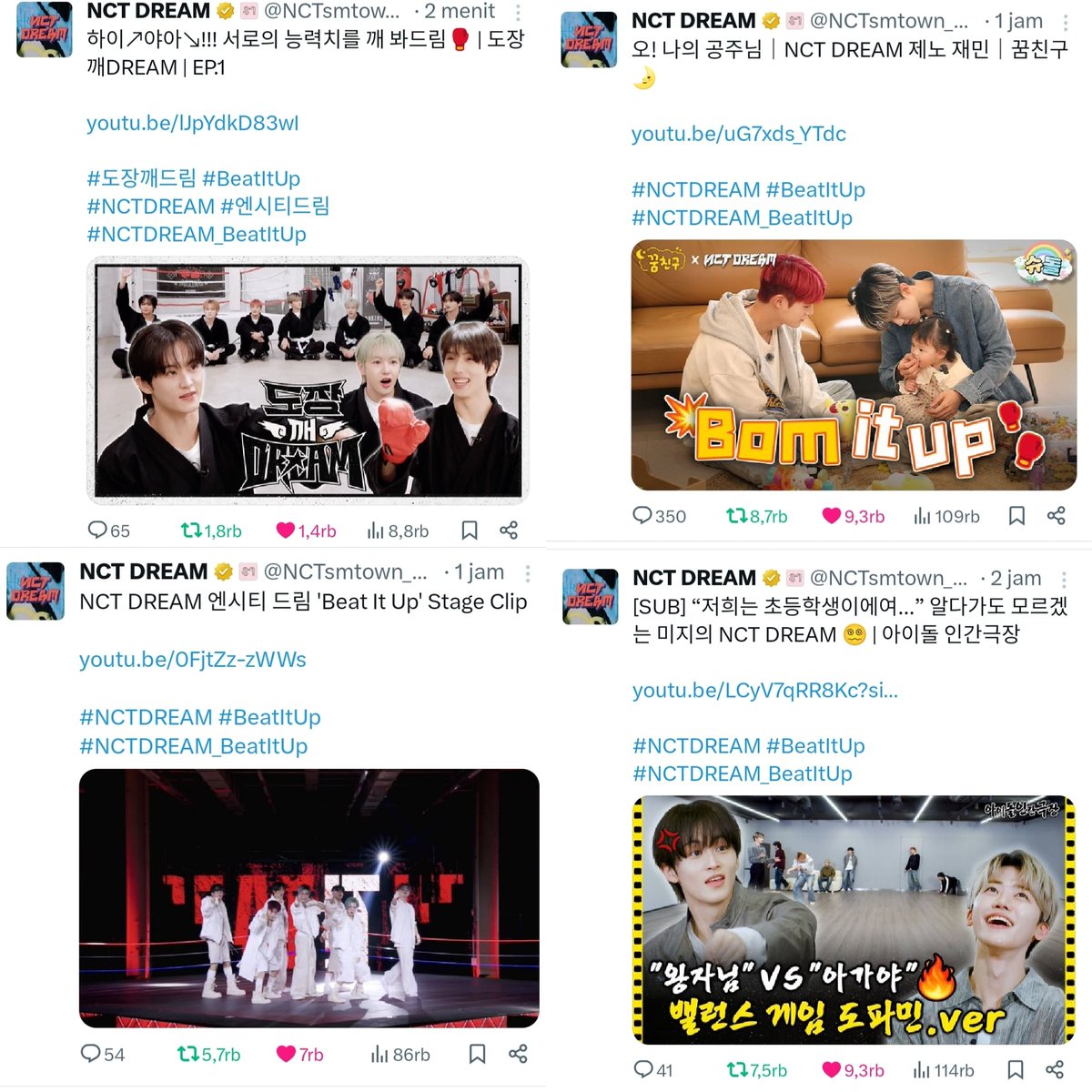 ASTAGA KONTEN /DREAMIES HARI INI BANYAK BGT😭😭😭😭😭 drimjen yg terbiasa diserang kekeringan lgsng diserang konten SEBNAYAK ini bingung hypenya😭😭😭😭✊