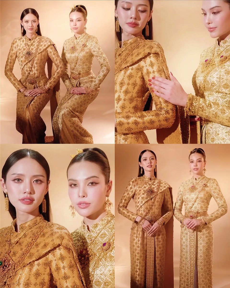 iciest_xx's tweet image. LMSY ON THEIR TRADITIONAL DRESS

 — seriously thought it&apos;s a pre-wedding shoot. was about to congratulate them lol

 #LMSY #ลูกหมีซอนญ่า