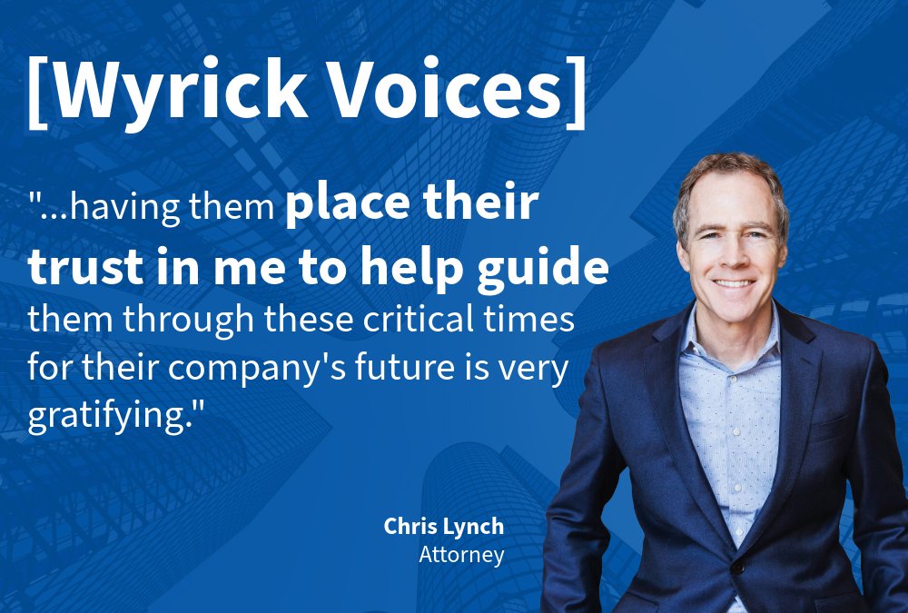 wyrickrobbins's tweet photo. At Wyrick Robbins, our work is defined by trust. Chris shares how guiding clients through pivotal decisions and being part of their company’s future is one of the most rewarding aspects of his practice. Explore more voices from our community: https://t.co/cbKduv88wH https://t.co/iLZZBhT22S