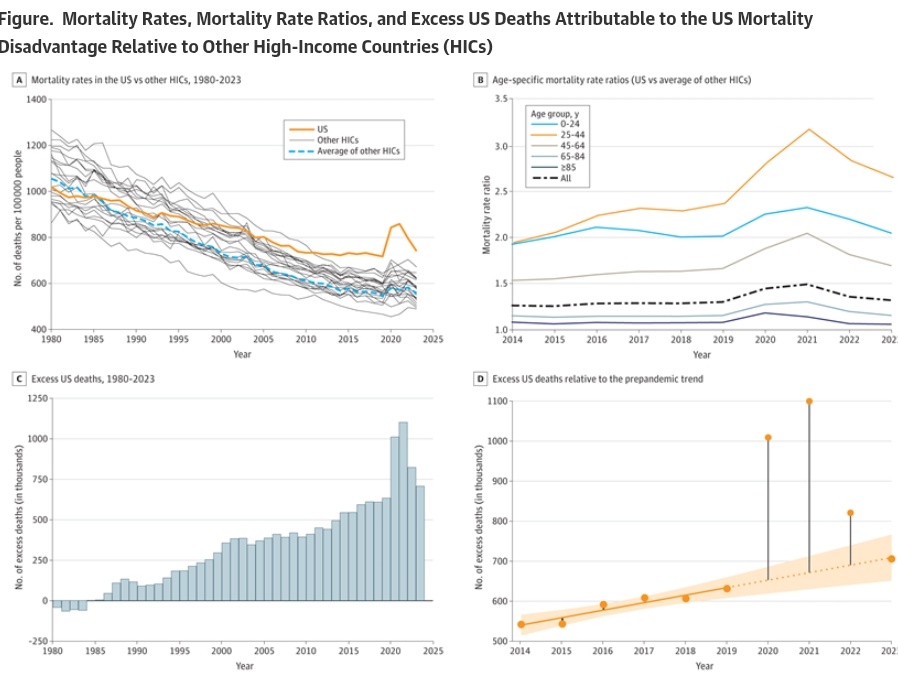 Help me understand antivaxers. 

Excess deaths are trending down after the pandemic, not up. 

Didn't you fine people say "you'll all die from the jab"?

Where is the excess death after BILLIONS OF DOSES?

Could it be....YOU ARE DUMB AND WRONG?!?!🤔

jamanetwork.com/journals/jama-…
