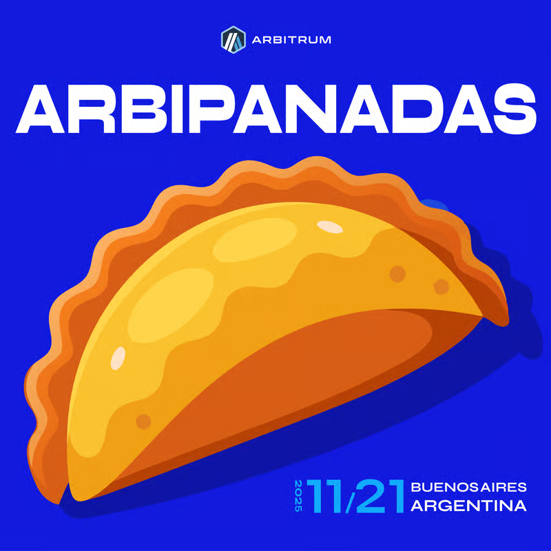 arbitrum's tweet image. Join us at ArbiPanadas tomorrow!

Unwind over some delicious bites and chill vibes with the community

Register below 👇

luma.com/ArbiPanadas-Bu…