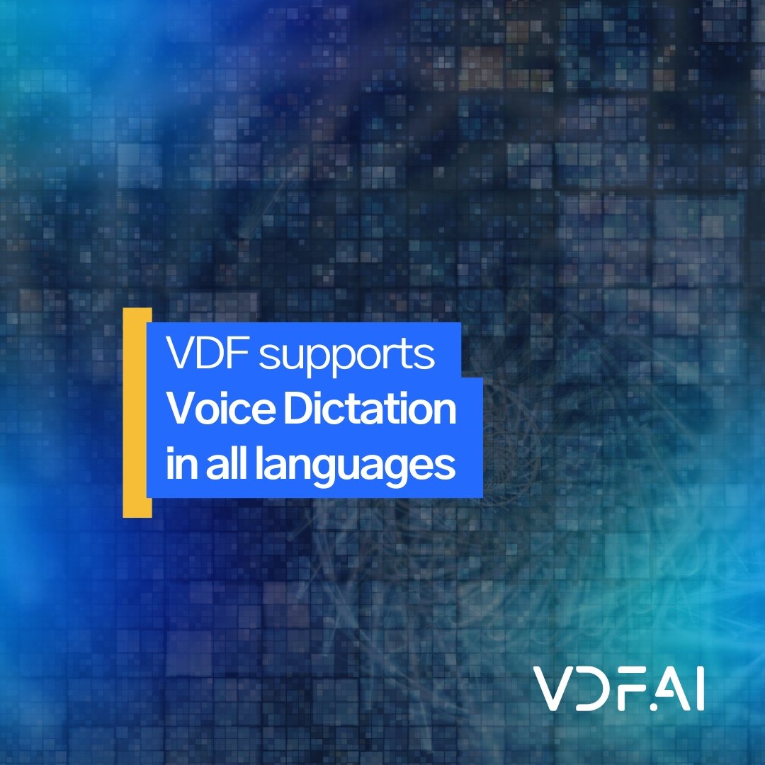 vdf_ai's tweet photo. VDF now supports Voice Dictation in all languages!
Typing is optional — just speak. 🎤����🗯 
With VDF’s Voice Dictation feature, simply tap Dictate, start speaking naturally, and watch your words appear on the screen.
Try Voice Dictation now ➡️ https://t.co/YAs7QyJyE0 
#VDFAi #Ai https://t.co/MZC4pvmpQ8