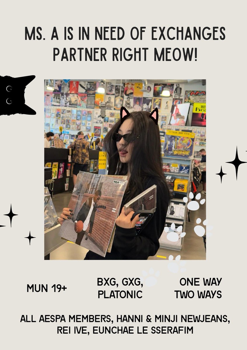 aetherisse's tweet image. Halo guysss, sebelum aku bawa ke base adakah di sini yg mau jadi partner exchange anak miong cantikku yg mau debut ini? Buat kriterianya bisa diliat di bawah yaa. Boleh drop kontak atau lgsg tele aku ajaa, tengkies! 😉☝️🏻