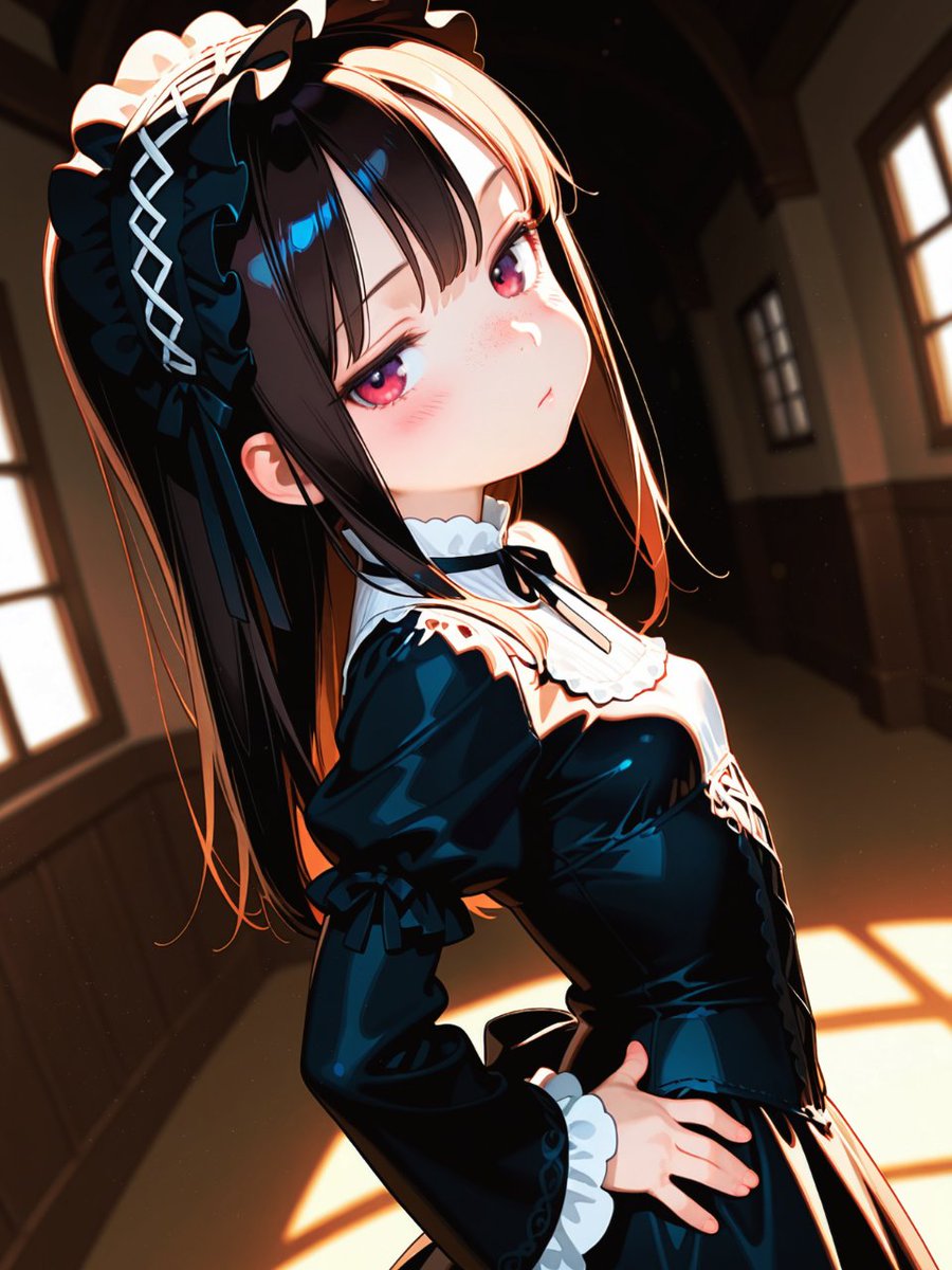 LRasaey's tweet photo. ゴシックロリータ衣装
＃AIイラスト　#AIイラスト部 https://t.co/2irI6OD994