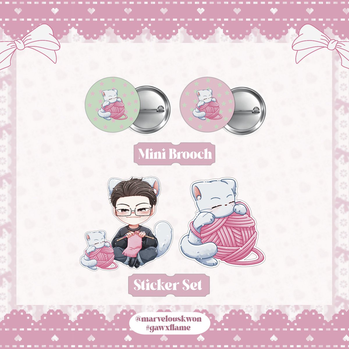 𝒢iveaway 🍀
        𝑓or #woozisluckycat ⋆. 𐙚 ˚

🗓️ 22 nov 2025 (sat)
       time : tba

ꨄ︎ MINI BROOCH (random)
ꨄ︎ STICKER SET

กติกา ミ★
rt &amp; show this tweet
#กะรัตพระเวสสันดร