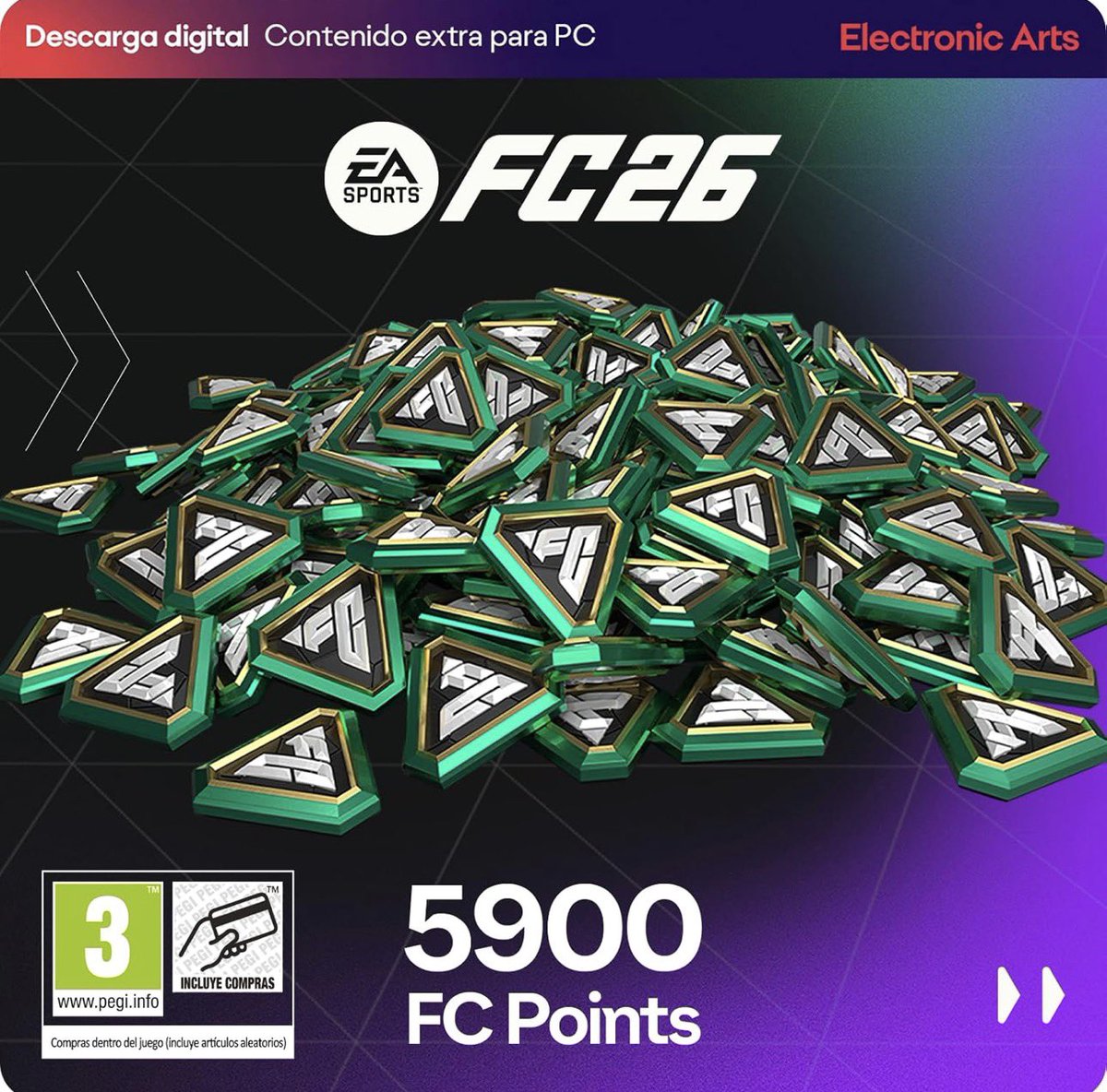 VentuCorp's tweet image. #Sorteo | #EAFC26

Sorteo especial para los amantes del #EAFC26 !!! En función de si ascendemos a primera @VPG_Spain la semana que viene!

 - Si ascendemos, sorteamos 5900 FC Points para celebrarlo.
- Si perdemos, sorteamos 2800 para ahogar las penas.

Requisitos:
- Mencionar a…