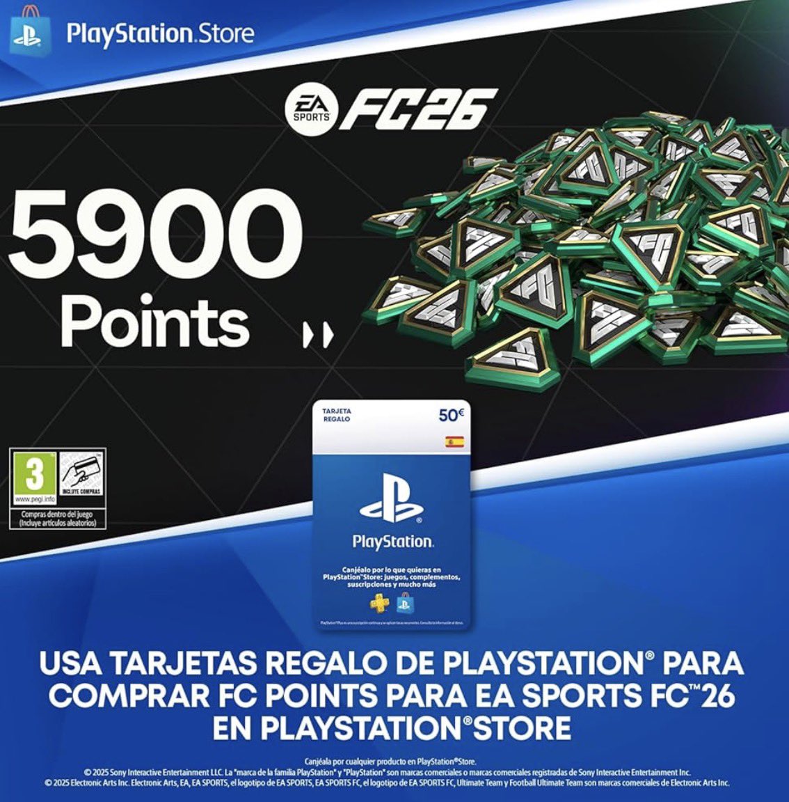 VentuCorp's tweet image. #Sorteo | #EAFC26

Sorteo especial para los amantes del #EAFC26 !!! En función de si ascendemos a primera @VPG_Spain la semana que viene!

 - Si ascendemos, sorteamos 5900 FC Points para celebrarlo.
- Si perdemos, sorteamos 2800 para ahogar las penas.

Requisitos:
- Mencionar a…