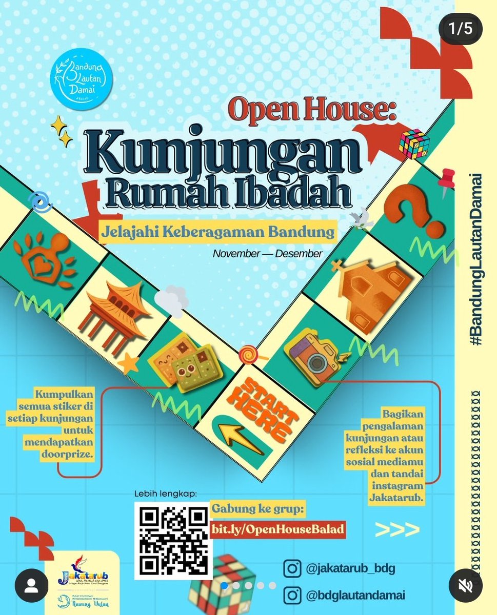 Siapa yang ikut gengsss??? Ini di domisil Kota Bandung, kok. Kunjungan ke Rumah Ibadah dari skrg sampai Des setiap minggunya