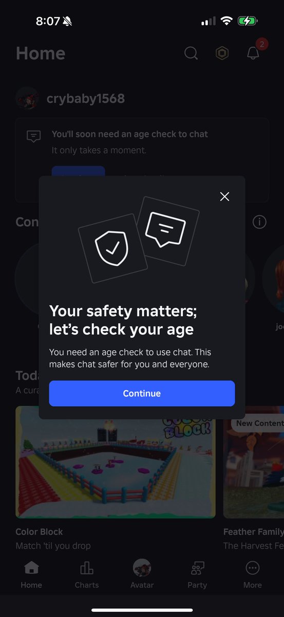hannah_ensslin's tweet image. Guess who finally got age checked on Roblox. I’m sure that in no way shape or form this will EVER come back to bite Roblox right?🙄🙄🙄 #ROBLOX #freeschlep