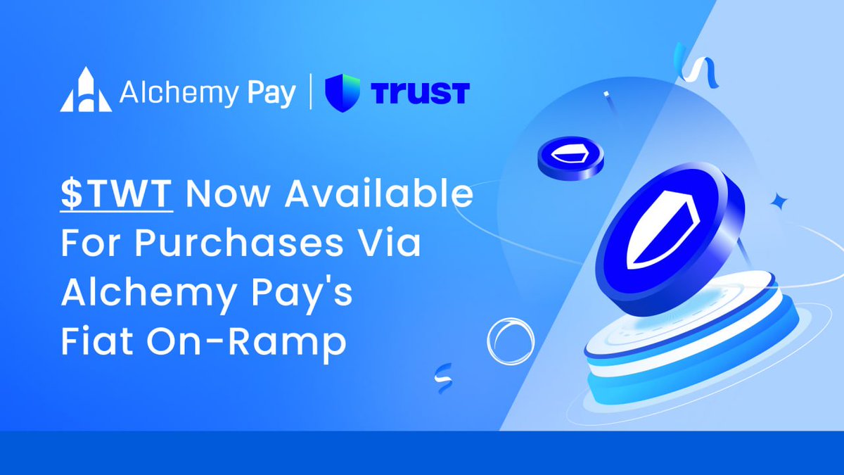 AlchemyPay's tweet image. 🔐 Empowering everyday crypto users with easier access.  

#AlchemyPay’s fiat-crypto On-Ramp now supports $TWT from @TrustWallet, the token that unlocks rewards, governance, and benefits across one of the world’s most popular wallets.  

Buy crypto instantly with fiat 👉…