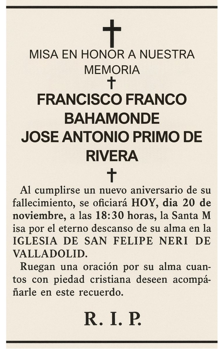 ✝️🇪🇸| Hoy en #Valladolid 
50 años de memoria 
89 años de ausencia 
Por TODOS los caídos
