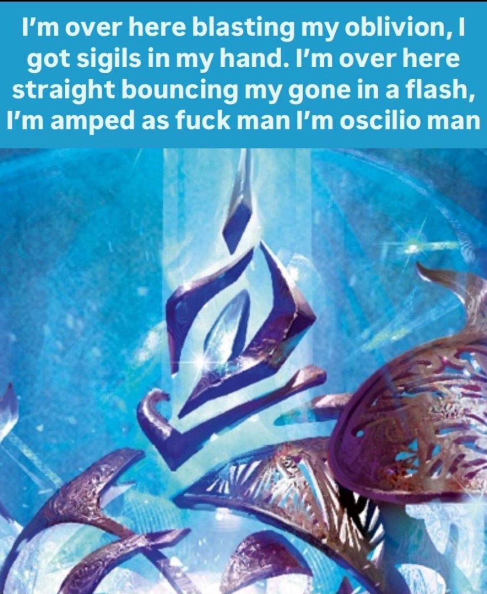 im amped as fuck man im oscilio man